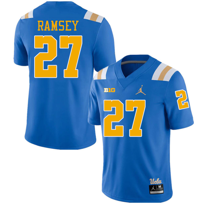 UCLA Bruins #27 Kamari Ramsey Big 10 Conference College Football Jerseys Stitched Sale-Royal